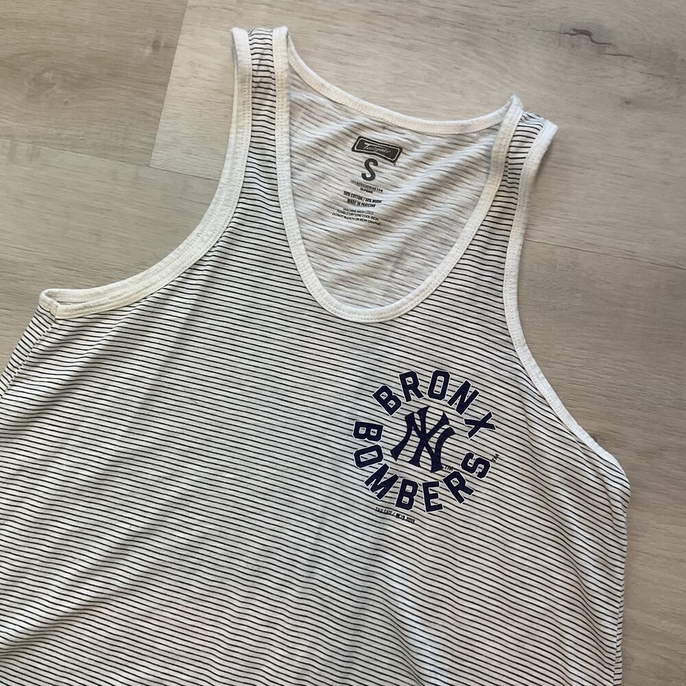 American Eagle Tailgate Bronx Bombers Racerback Tank Top Striped Small